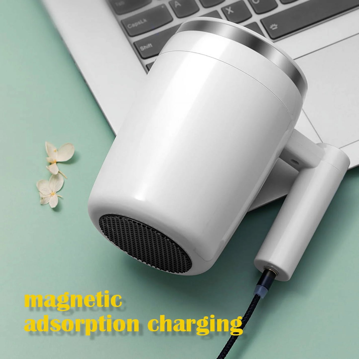 Rechargeable Self Stirring Mug - Magnetic Electric Auto Mixing Stainless Steel Cup for Office/Kitchen/Travel/Home Coffee/Tea/Hot Chocolate/Milk-430 Ml/14.5 Oz(White)