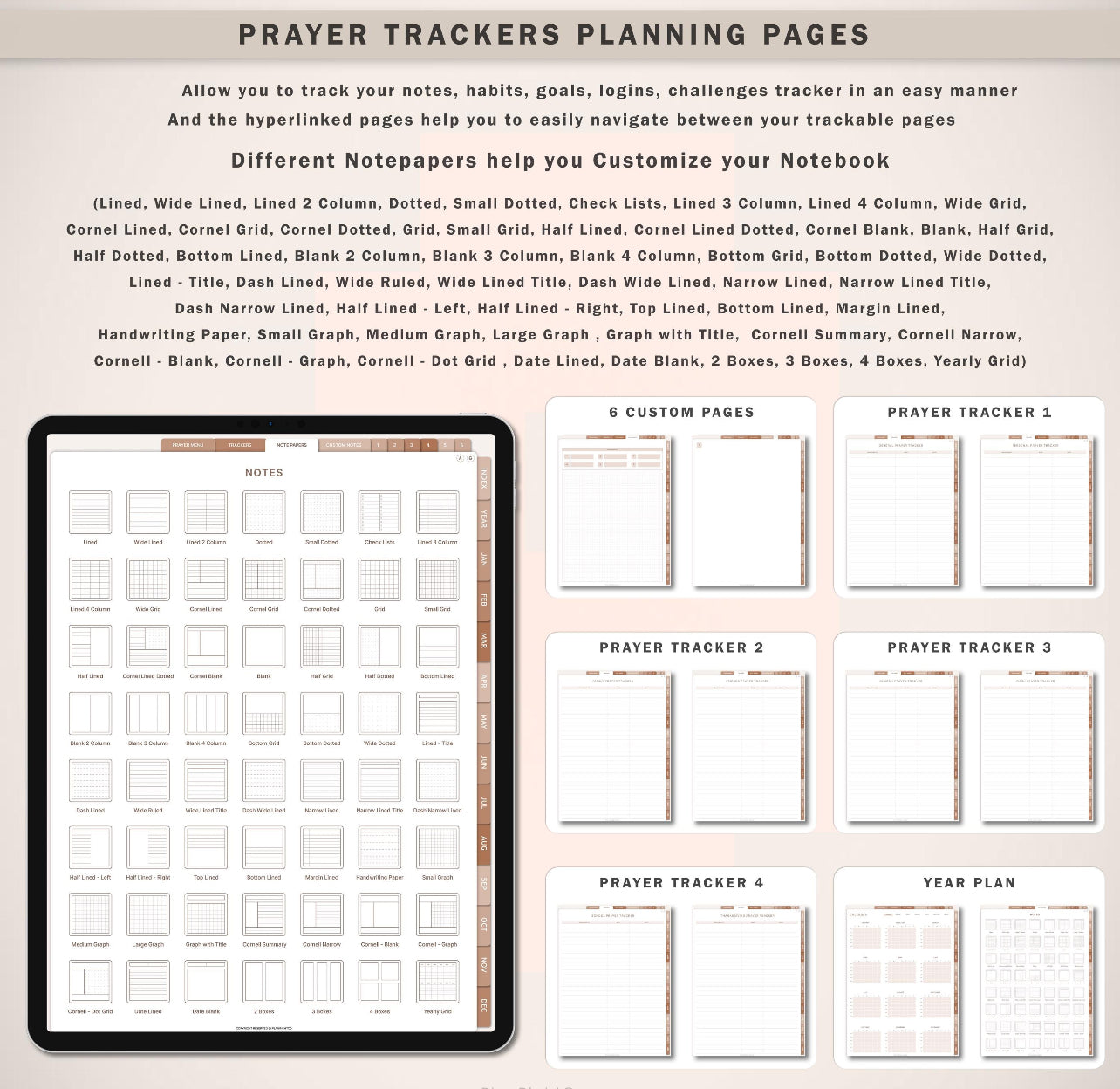 The Ultimate Digital Prayer Planner™ | 810+ Hyperlinked Pages, 50+ Templates & 10,000+ Quick-Access Buttons