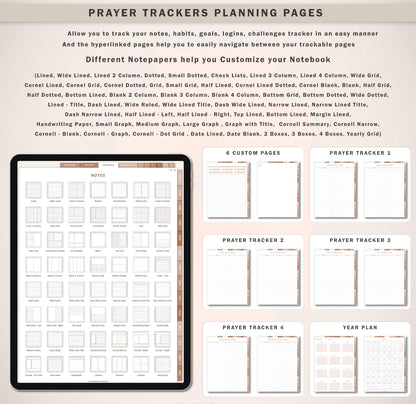 The Ultimate Digital Prayer Planner™ | 810+ Hyperlinked Pages, 50+ Templates & 10,000+ Quick-Access Buttons